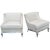 1940s Vintage French Silver Leaf Lounge Chairs- A Pair For Sale
