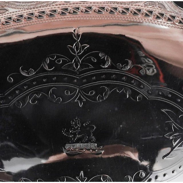 Antique Victorian Neo Classical Silver Plated Fruit Basket, 19th Century For Sale - Image 6 of 16