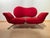 Postmodern Red Convertible Sofa attributed to Bonaldo, 1980s For Sale - Image 3 of 18