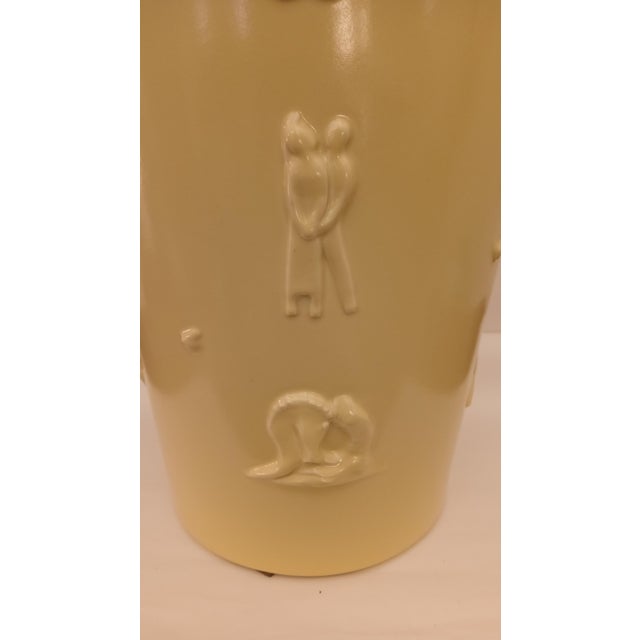 Mid-Century Modern Italian Umbrella Stand Vase by Biancini Angelo for Laveno Company, 1937 For Sale - Image 3 of 11