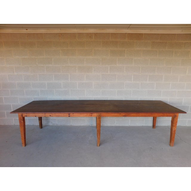 Antique Barn Wood Shaker Style Farm Dining Table 129 5 L Chairish