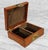 Wood Vintage Chinese Chinoiserie Rosewood Storage Jewelry Box W/ Brass Lock For Sale - Image 7 of 13