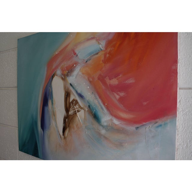 1980s 1980s Oil on Canvas Art by Jean Richardson For Sale - Image 5 of 6