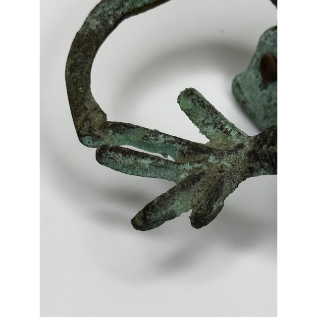 American Bronze Gecko Door Knocker, in the Manner of Oscar Bach, Circa 1915 For Sale - Image 15 of 18