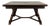 Extendable Oak Table with Parquet Top and Baluster Base For Sale