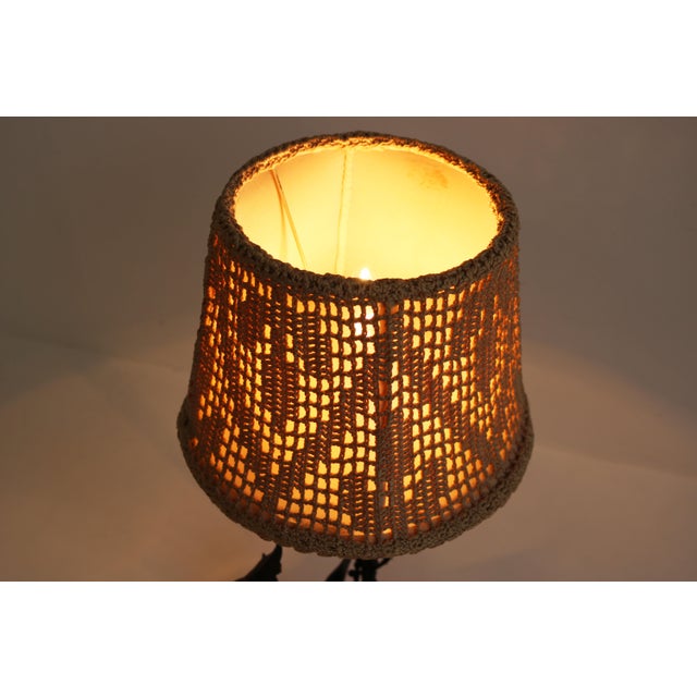Arts and Crafts Table Lamp in Wrought Iron by Umberto Bellotto, 1910 For Sale - Image 13 of 15