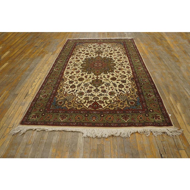 Antique Tabriz Persian rug, Size: 5' 1'' x 8' 7''.