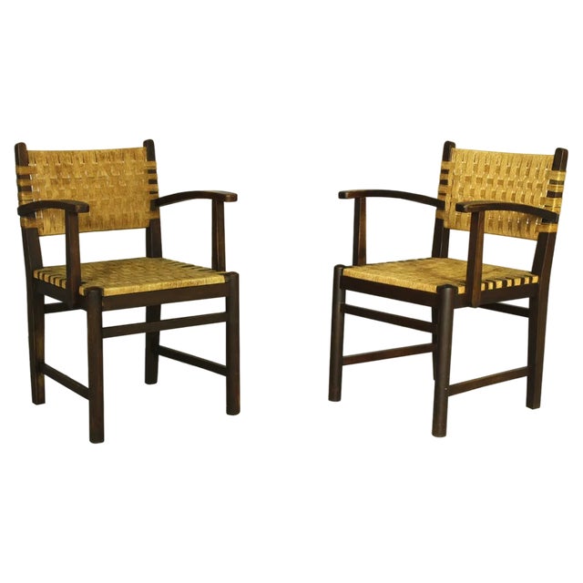 Set of Rope Chairs from Thonet, 1930s For Sale