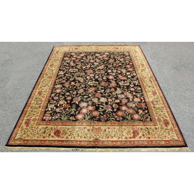 For your consideration is a massive, beige and red, nylon, rectangular area rug or carpet by Shaw Living. In excellent...
