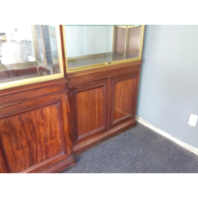 American Antique Rosewood Display Case For Sale - Image 3 of 11