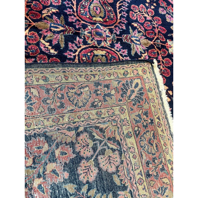 Antique Persian Mohajeran Sarouk Rug For Sale In Chicago - Image 6 of 9