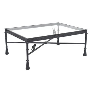 Tom Corbin Bronze Coffee Table in the Manner of Giacometti For Sale