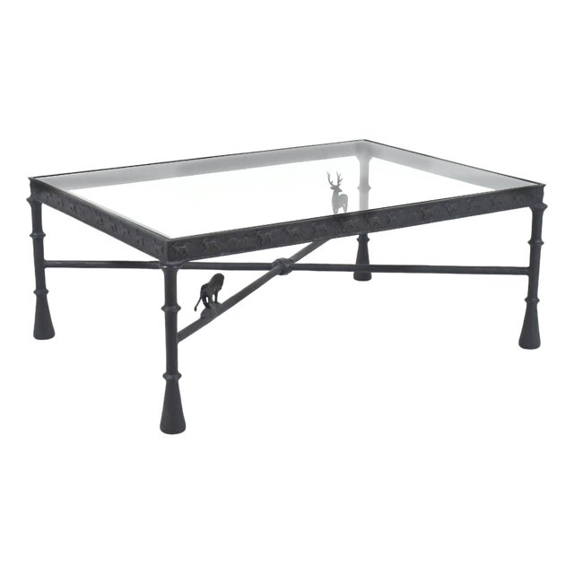 Tom Corbin Bronze Coffee Table in the Manner of Giacometti For Sale