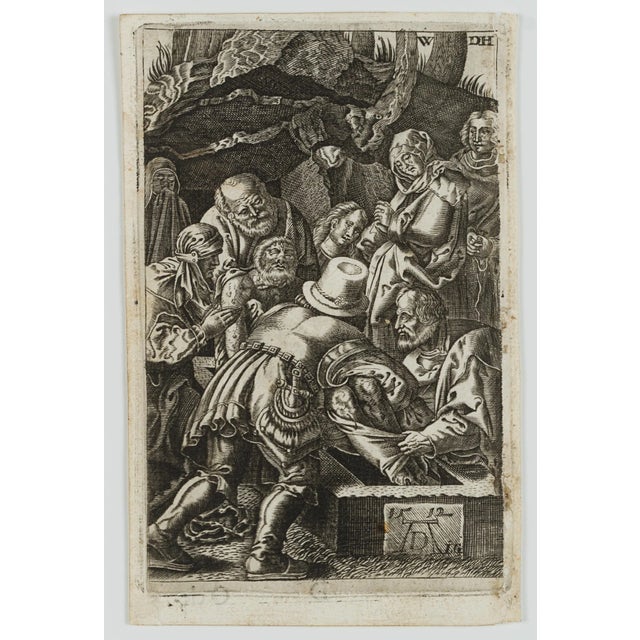 Jan Baptist Goosens (17th century) after Albrecht Dürer (1471 Nuremberg - 1528 ibid.): Entombment of Christ, 17th century,...