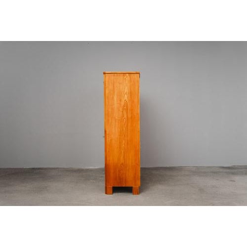 Wood Biedermeier Standing Secretaire in Mahogany For Sale - Image 7 of 18