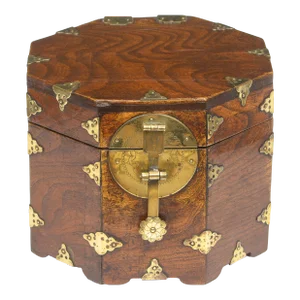 Mid 19th Century Chinese Octagonal Box