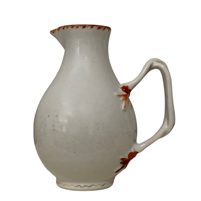 Chinese Late 18th Century Chinese Export Porcelain Cream Jug With Applied Floral Decoration For Sale - Image 3 of 16