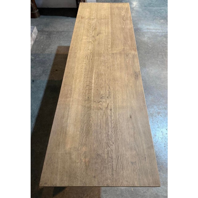 French Farmhouse Dining Table in Oak, 1920 For Sale - Image 12 of 18
