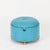 Dilly Dally Pouf in Turquoise Leather by L. Massoni for Poltrona Frau, Italy, 1968 For Sale - Image 3 of 14