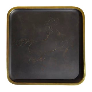 Brass Tray by Karl Hagenauer, 1930s For Sale