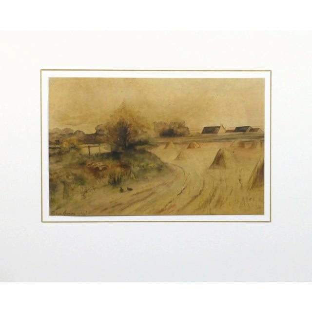 Evelyn Coombe, Vintage Watercolor Landscape - Low Country For Sale - Image 4 of 5