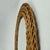Wood French Riviera Oval Rattan Wall Mirror, France, 1960s For Sale - Image 7 of 12