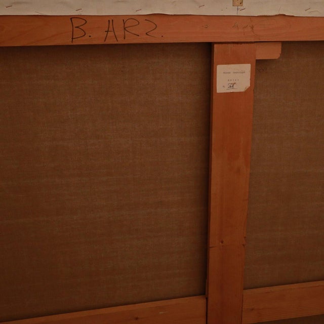 Virgilio Guidi, Marina E Incontro, Oil on Canvas, 1968, Framed For Sale - Image 6 of 11