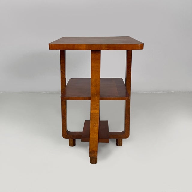 Art Deco Italian Wood Coffer Table with Double Rectangular Top, 1930s For Sale - Image 3 of 16