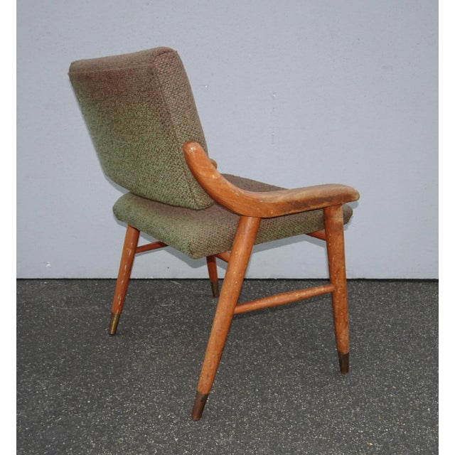 Vintage Danish Mid Century Modern Solid Wood Accent Chair For Sale - Image 10 of 13