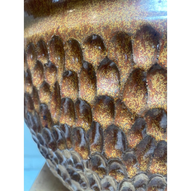 Vintage Thumbprint Planter attributed to David Cressey for Earthgender 1970s. This vessel is a rare vintage beauty,...