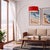 A bold crimson shade, a sweeping brass arch - overhead light with zero installation. The Float Arc Lamp is a modern arc...