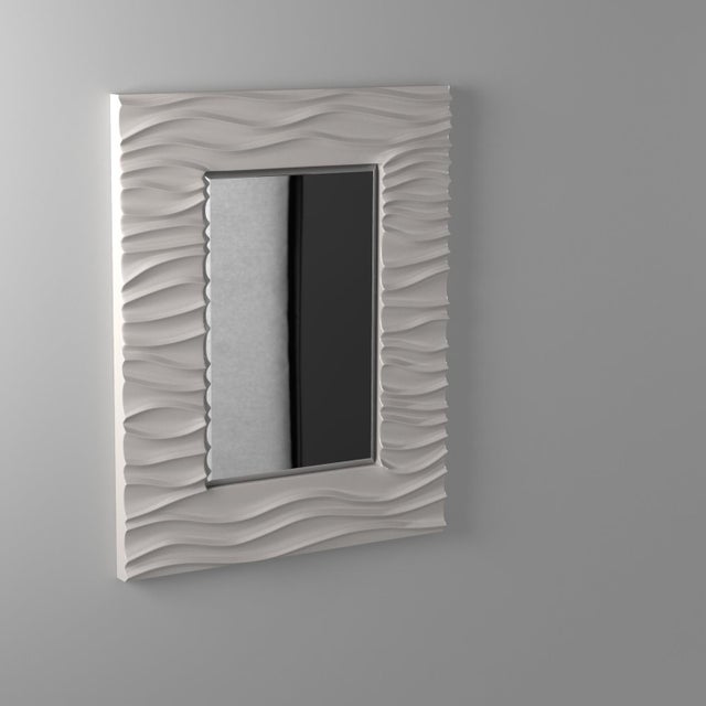 Zenith Mirror - Glossy White For Sale - Image 10 of 11