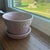 American 1940s McCoy Greek Key and Hobnail Pink Pottery Flowerpot For Sale - Image 3 of 6