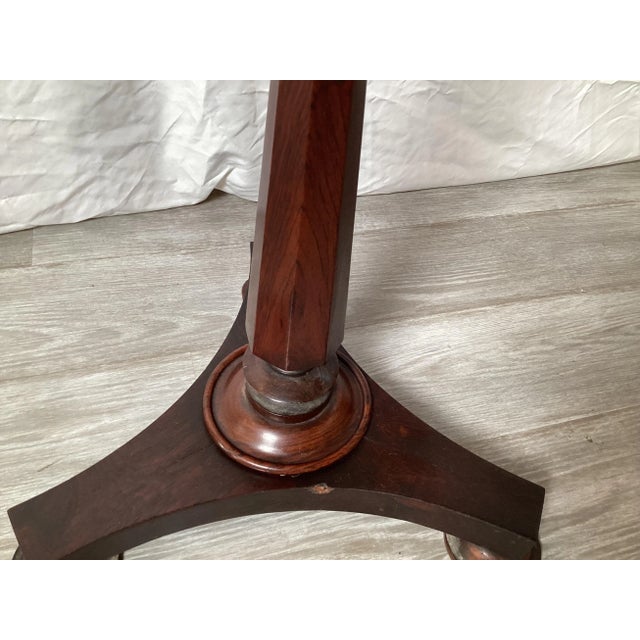 Antique Mahogany Fire Pole Screen For Sale - Image 11 of 12