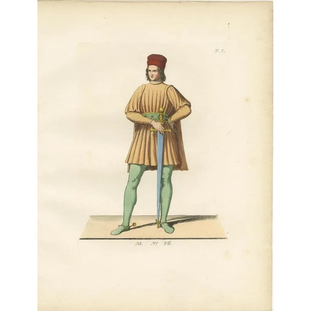 Paper Renaissance Portraits of the Lord of Rimini and Vitelleschi and Duchess, 1845, Paper, Set of 3 For Sale - Image 7 of 10
