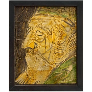 Moshe Katz, Rabbi, Judaica, Mixed Media, c. 1950 For Sale