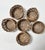 Mid 20th Century Vintage Woven Rattan Glass Holders With Coaster Bases and Matching Tray, Set of 6 For Sale - Image 5 of 9