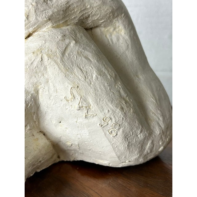Late 20th Century Plaster Seated Nude Post-Modern Contemporary For Sale - Image 11 of 12
