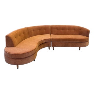 1950's Peach Sectional For Sale