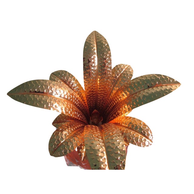 Mario Luca Giusti Ananas Melissa Pineapple Gold Plated Leaves Synthetic Crystal Acrylic Retired For Sale - Image 10 of 10