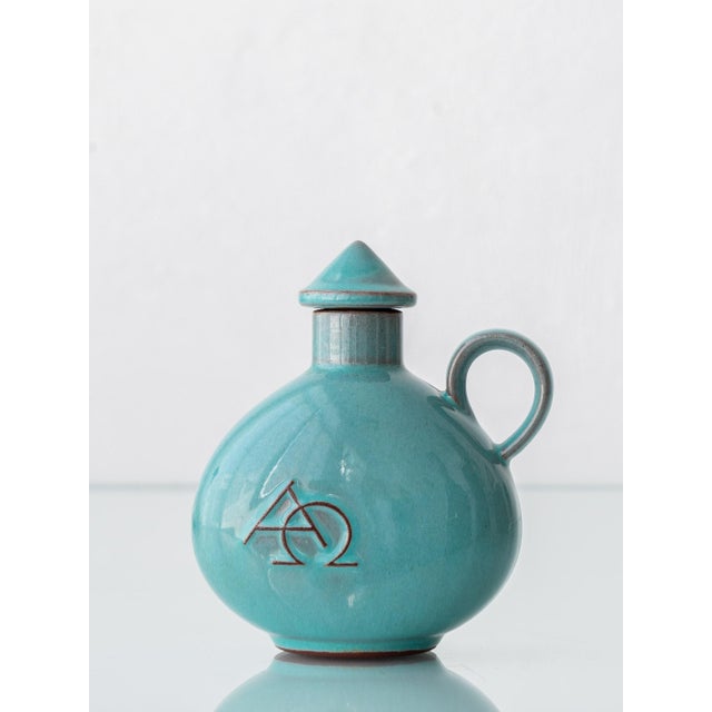 Bauhaus Ceramic Alpha Omega Cruet by Theodor Bogler, 1948-1968, Set of 2 For Sale - Image 6 of 9