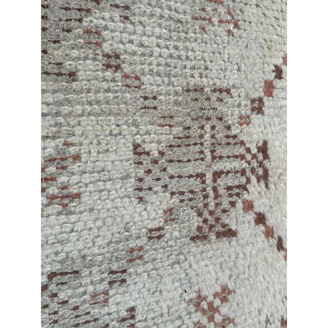 Gray Small Moroccan Distressed Tribal Rug, 1940s For Sale - Image 8 of 18
