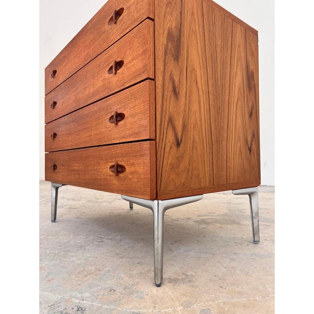 Brown Teak Chest of Drawers by H. W. Klein for Bramin For Sale - Image 8 of 11