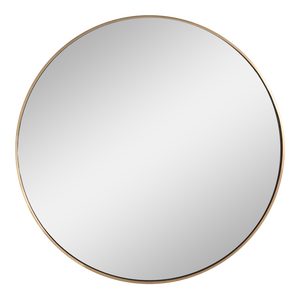Regina Andrew Hanging Circular Mirror in Natural Brass