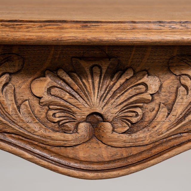 Mid 20th Century Oak Louis XV Coffee Table, Rococo Style, France, 20th Century For Sale - Image 5 of 11