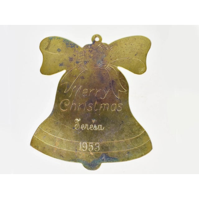 Vintage Mid 20th Century Assorted Brass Christmas Ornaments