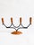 Black Mid-Century Modern Danish Teak & Metal Candleholder, 1960s For Sale - Image 8 of 8