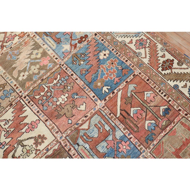 Contemporary Antique Persian Heriz Pictorial Room Size Rug For Sale - Image 3 of 18
