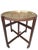 Moroccan Brass Tray Table with Folding Wooden Base, 1960s For Sale - Image 9 of 9