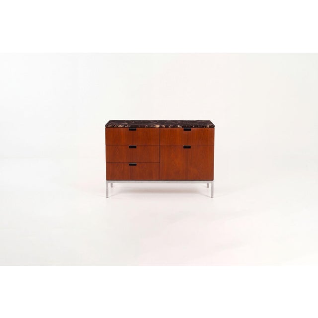 Florence Knoll Teak and Marble Credenza, 1965c. For Sale - Image 4 of 8